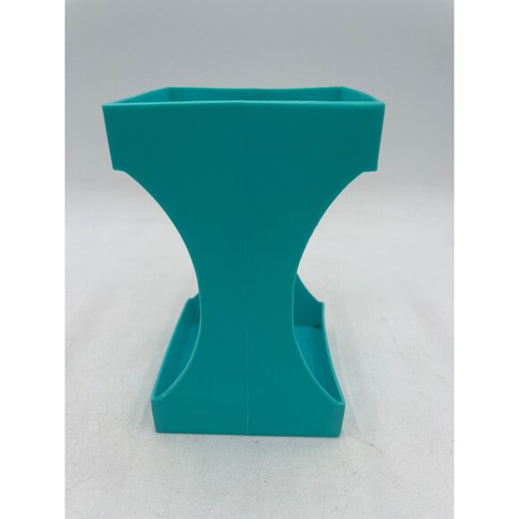 Vintage Turquoise Handi Holder Cup Handle Carrier Retro Plastic Drink Grip 1970 - Picture 3 of 7